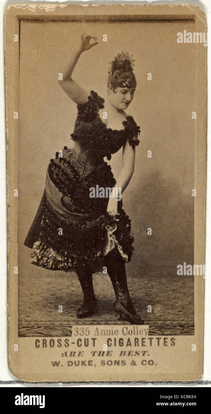 Disegni e Stampe, fotografia, numero carta 335, Annie Colley, da attori e attrici serie rilasciato dal duca figli & Co Foto Stock