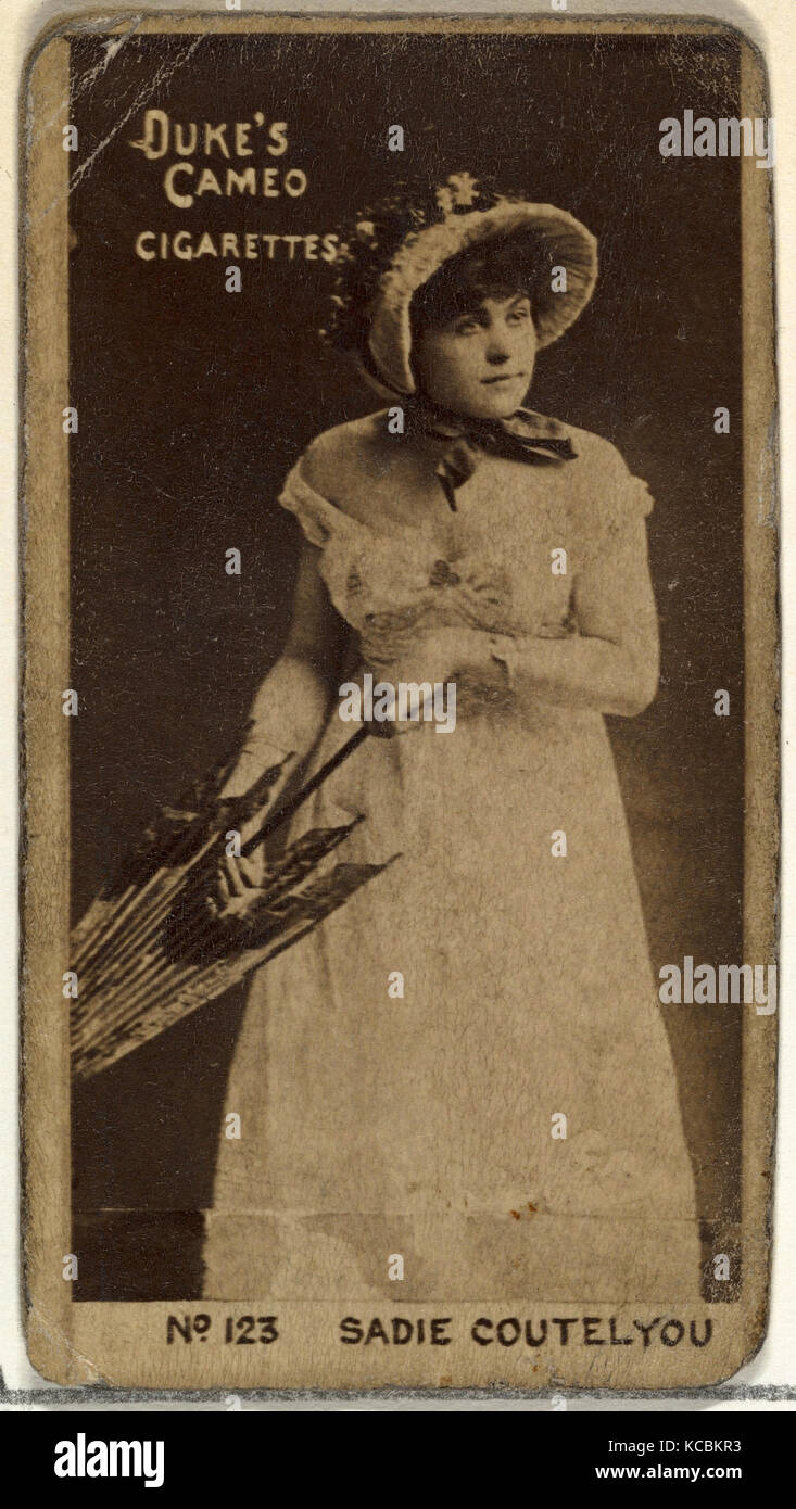 Disegni e Stampe, fotografia, numero carta 123, Sadie Cortelyou, da attori e attrici serie rilasciato dal duca figli & Co Foto Stock