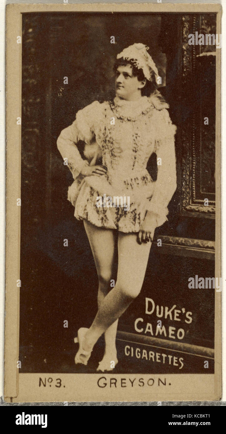 Disegni e Stampe, fotografia, numero di carta 3, Grayson, da attori e attrici serie rilasciato dal duca figli & Co Foto Stock