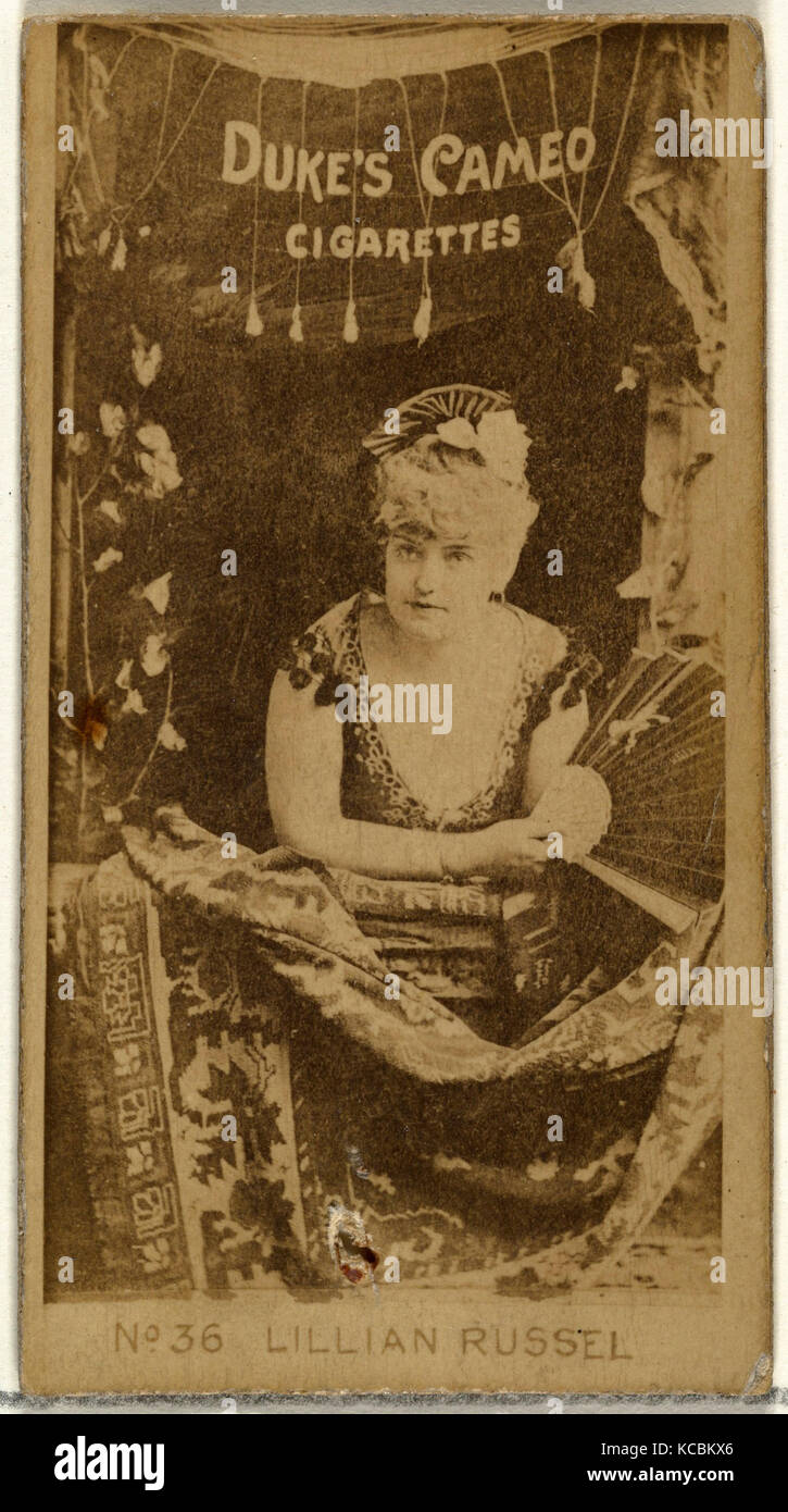 Disegni e Stampe, fotografia, numero di carta di credito 36, da attori e attrici serie rilasciato dal duca figli & Co Foto Stock