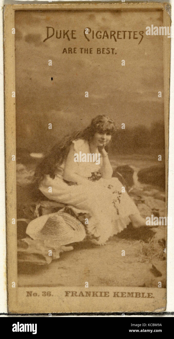 Disegni e Stampe, fotografia, numero di carta di credito 36, Frankie Kemble, da attori e attrici serie rilasciato dal duca figli & Co Foto Stock