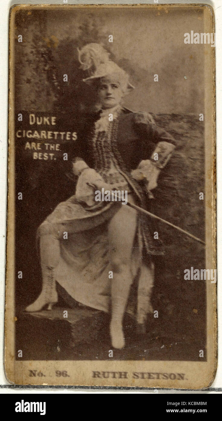 Disegni e Stampe, fotografia, numero di carta di credito 96, Ruth Stetson, da attori e attrici serie rilasciato dal duca figli & Co Foto Stock