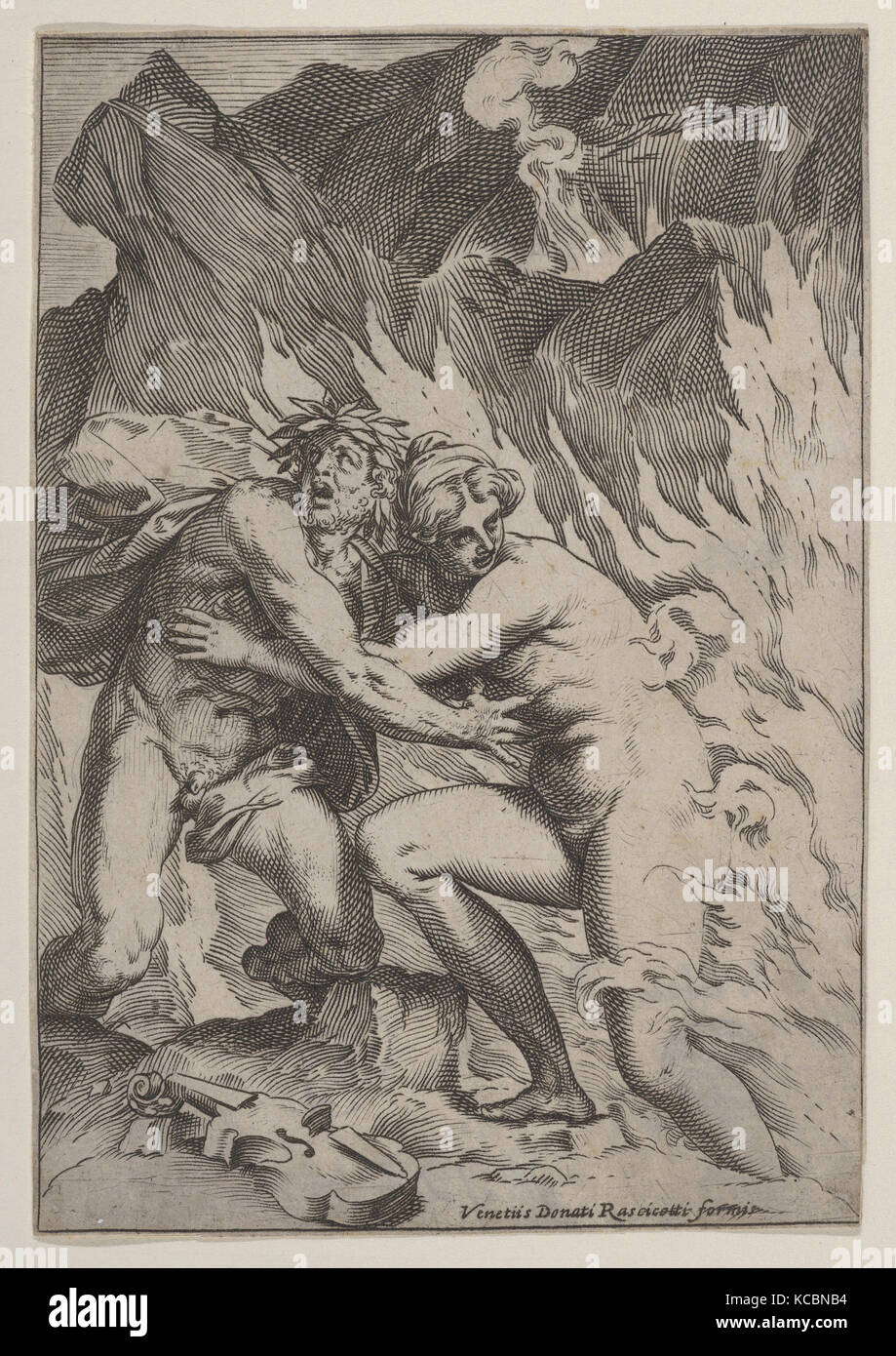 Orfeo ed Euridice, Agostino Carracci, ca. 1590-95 Foto Stock