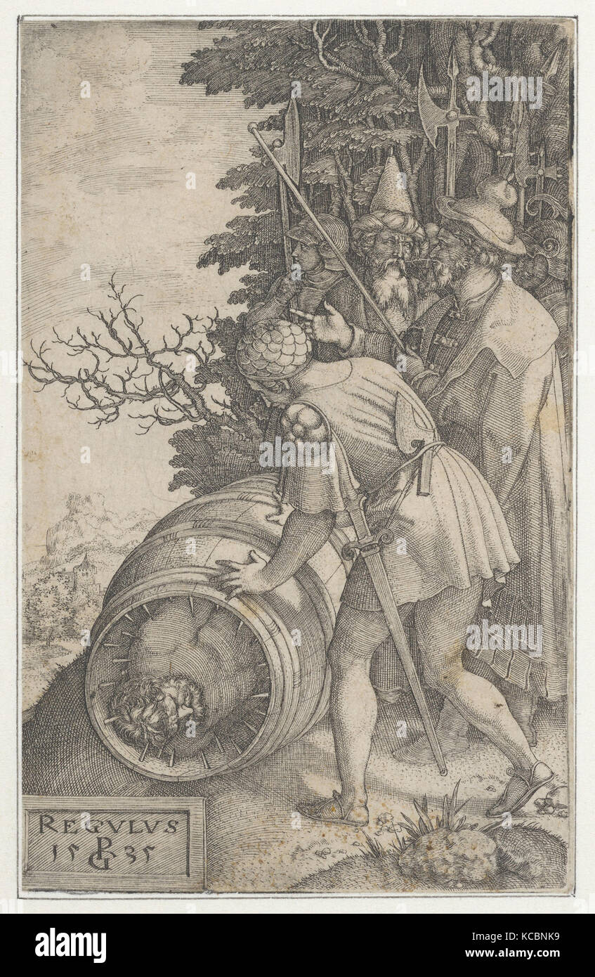 Attilius Regulus, da eroi romani, Georg Pencz, 1535 Foto Stock