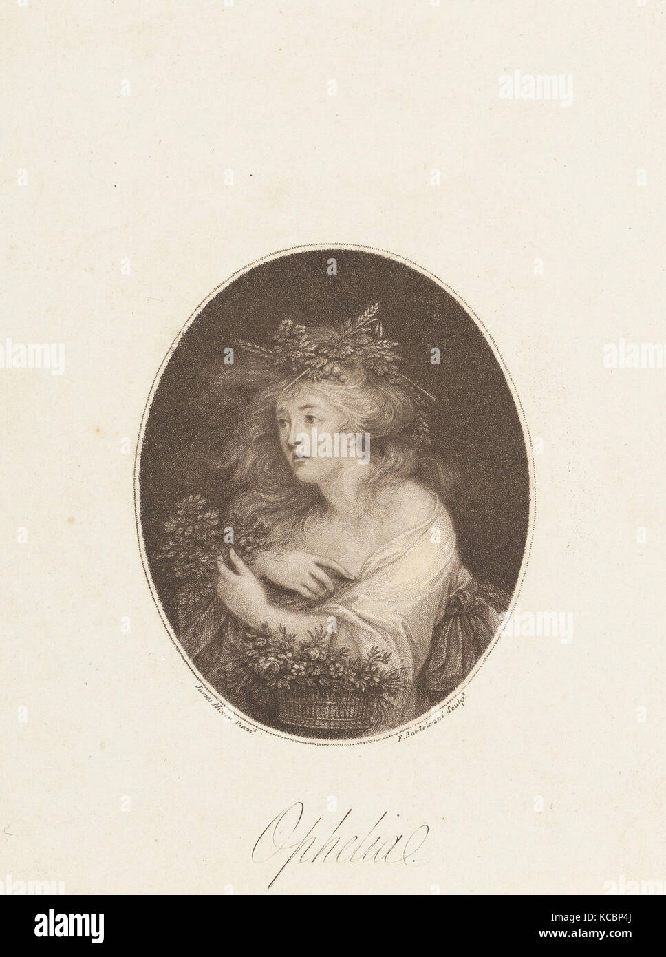 Ofelia (Shakespeare, frazione, atto 4), dopo James Nixon, 1784 Foto Stock