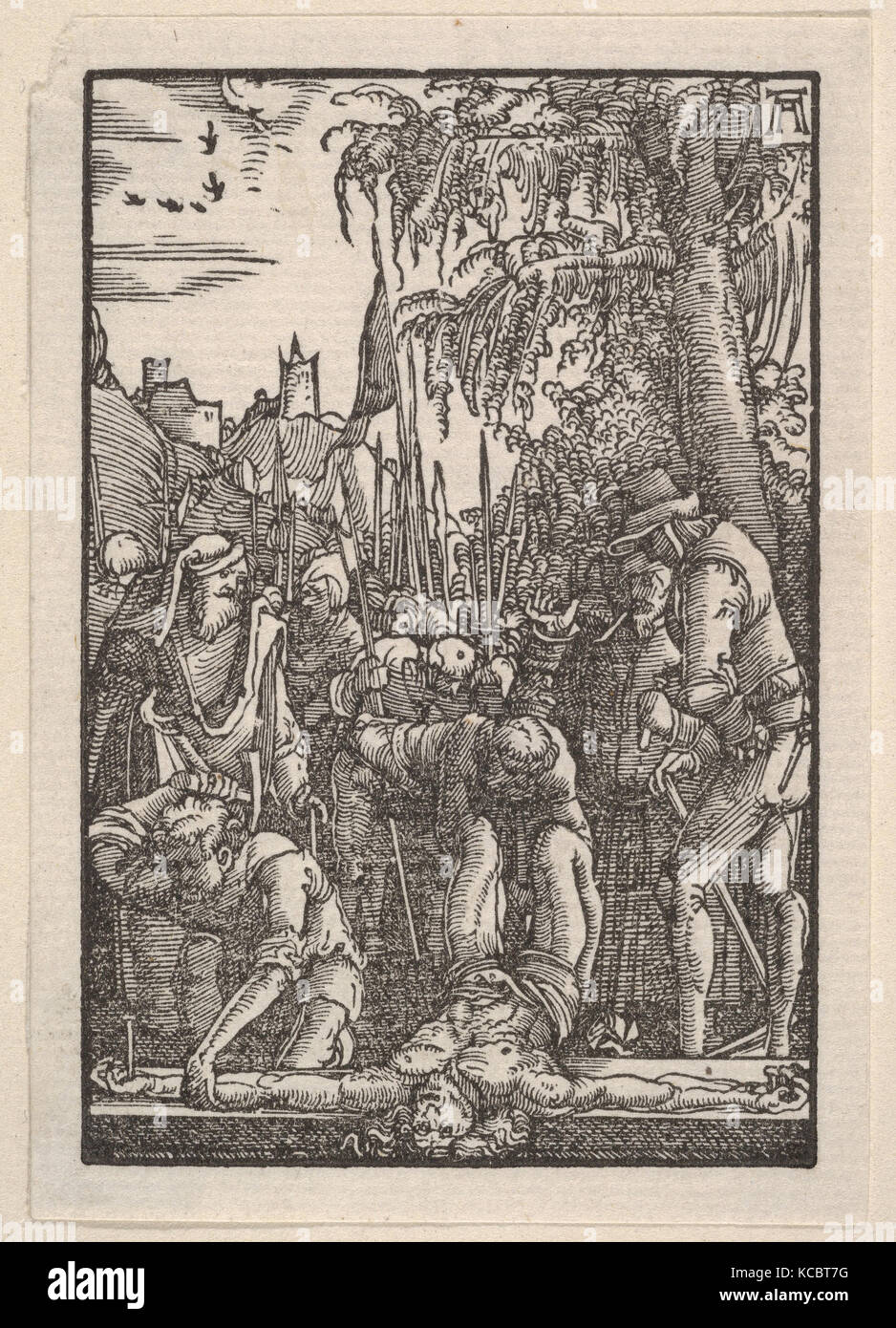 Cristo inchiodato sulla croce, Albrecht Altdorfer, ca. 1513 Foto Stock