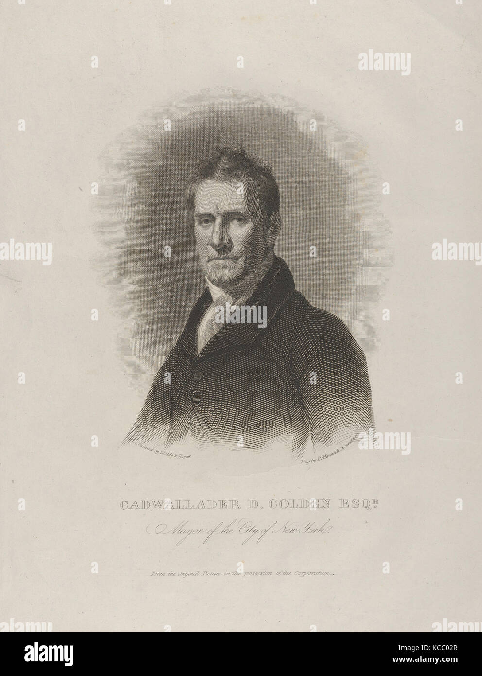 Cadwallader David Colden, sindaco della città di New York, Asher Brown Durand, ca. 1825 Foto Stock