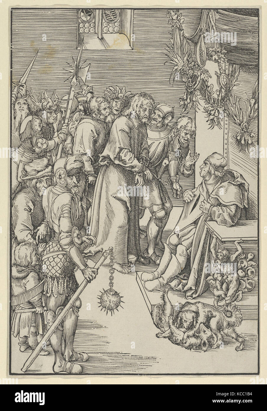 Cristo prima di Annas, dalla passione, Lucas Cranach il Vecchio Foto Stock