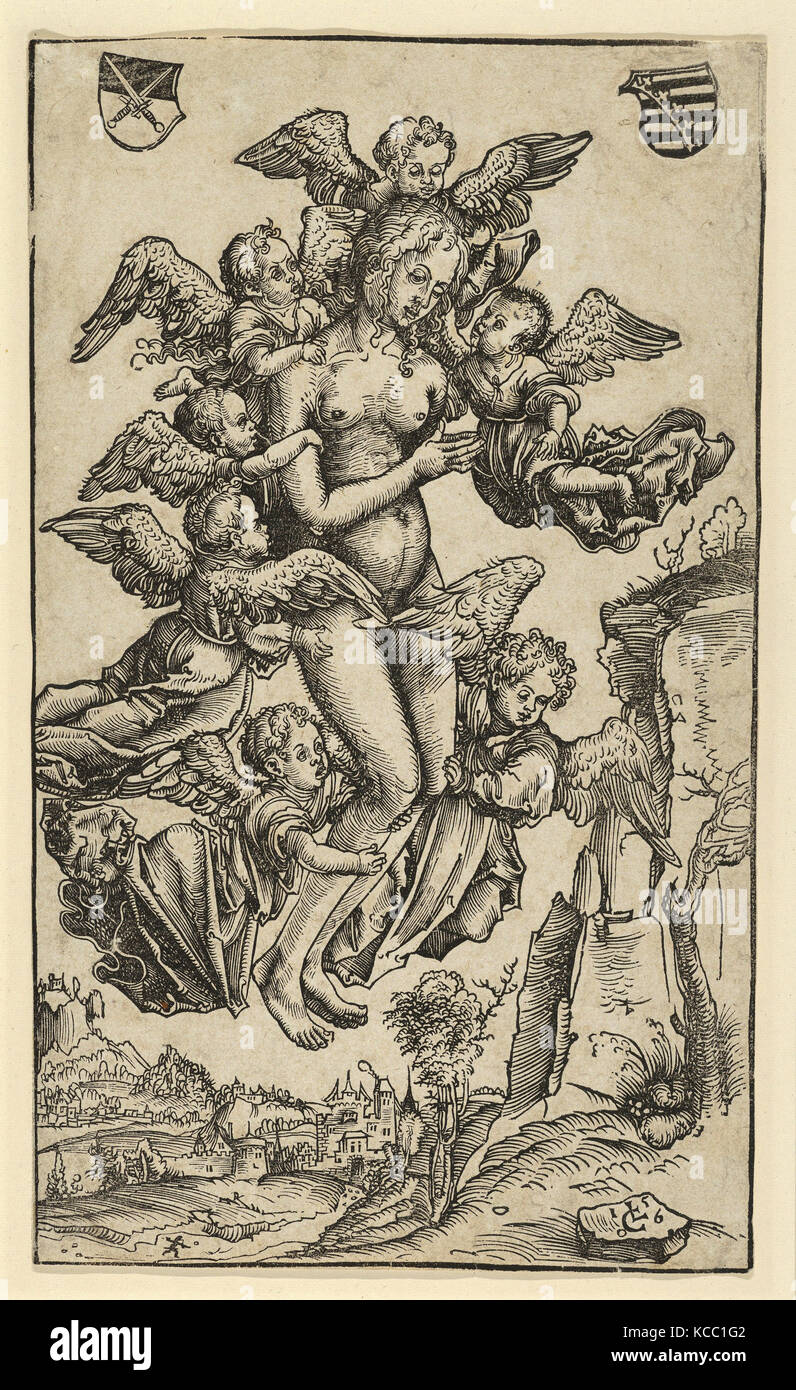 Disegni e stampe, stampa l'Estasi di Santa Maria Maddalena, artista Lucas Cranach il Vecchio, Tedesco, Kronach 1472-1553 Foto Stock