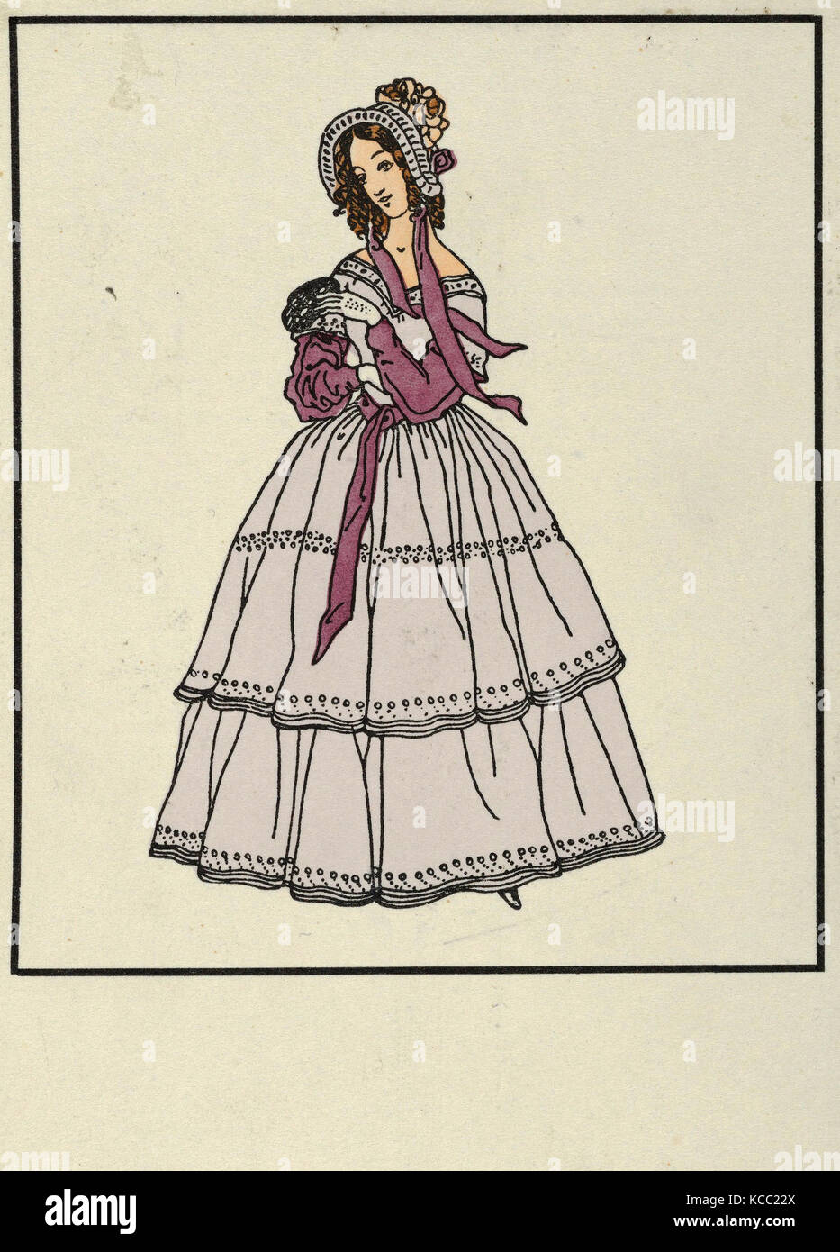 Disegni e Stampe, Stampa, moda Biedermeier, artista, editore, Urban Janke, Wiener Werkstätte, austriaca, Blottendorf/Vienna Foto Stock