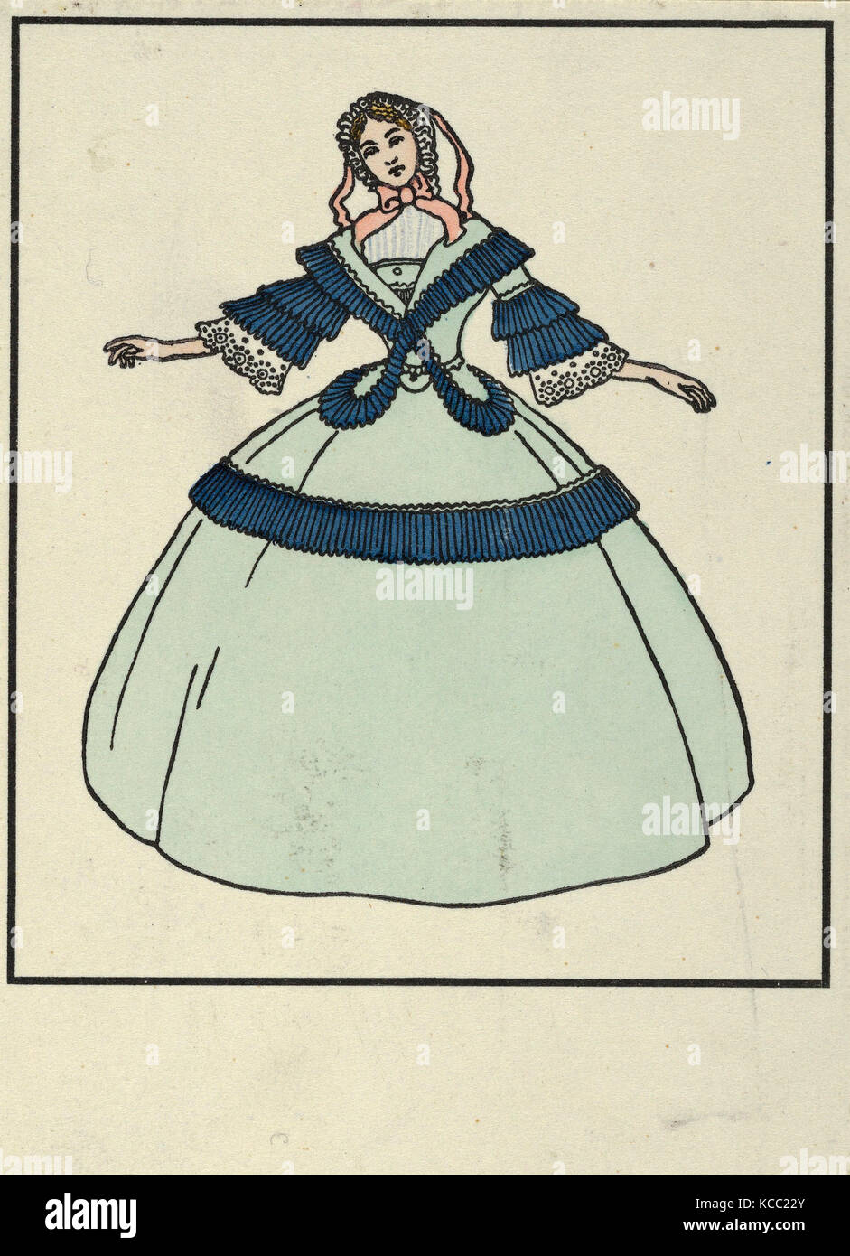 Disegni e Stampe, Stampa, moda Biedermeier, artista, editore, Urban Janke, Wiener Werkstätte, austriaca, Blottendorf/Vienna Foto Stock