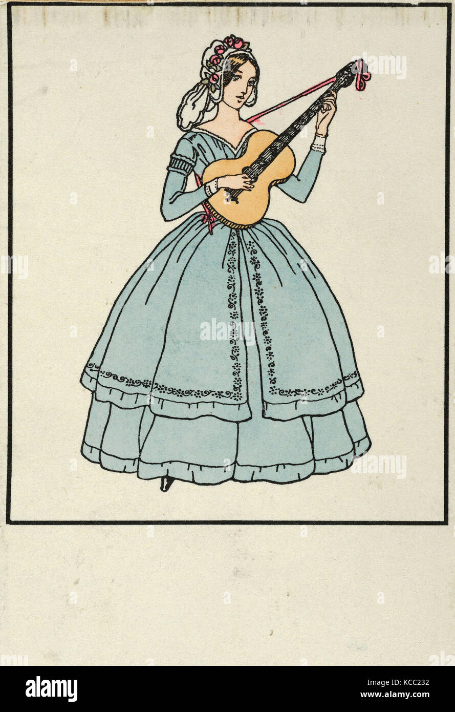 Disegni e Stampe, Stampa, moda Biedermeier, artista, editore, Urban Janke, Wiener Werkstätte, austriaca, Blottendorf/Vienna Foto Stock