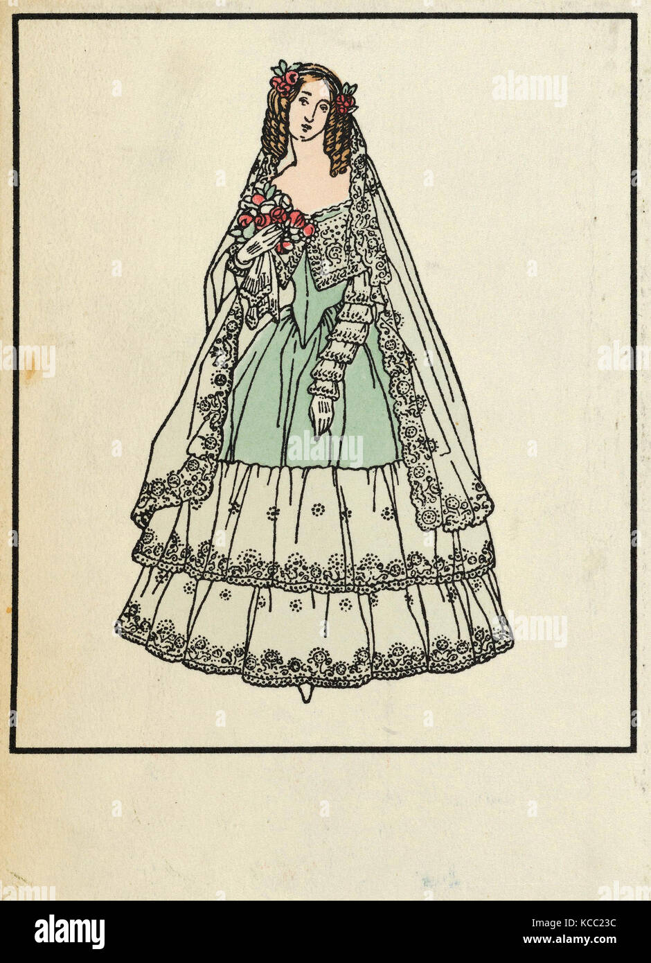 Disegni e Stampe, Stampa, moda Biedermeier, artista, editore, Urban Janke, Wiener Werkstätte, austriaca, Blottendorf/Vienna Foto Stock