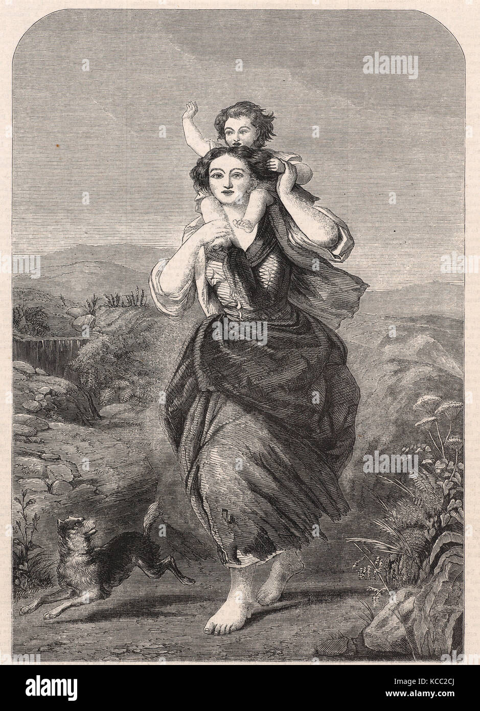 Disegni e Stampe, stampare un lavoro di amore, dal Illustrated London News, artista dopo, Thomas Francis Dicksee, inglese britannico Foto Stock