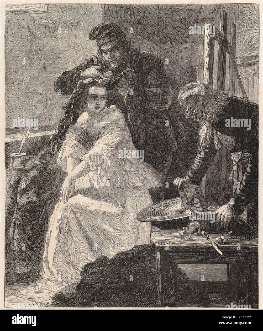 Disegni e stampe, stampa la toilette des morts, dal Illustrated London News, incisore, artista dopo, William Luson Foto Stock