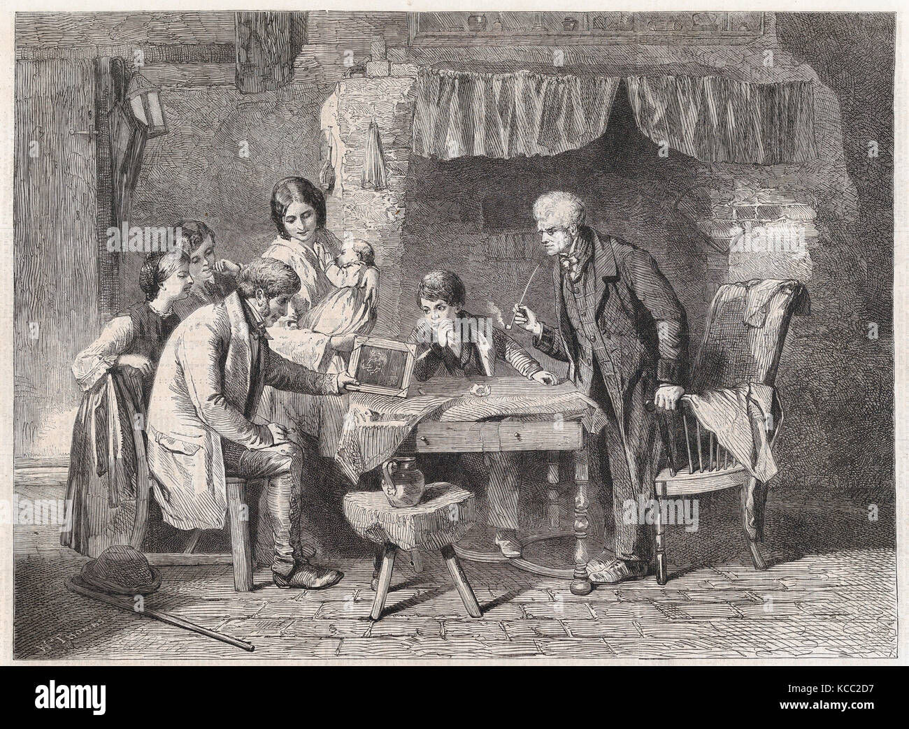 Disegni e Stampe, Stampa, nonno ritratto, dal Illustrated London News, artista incisore, dopo, William Henry Foto Stock