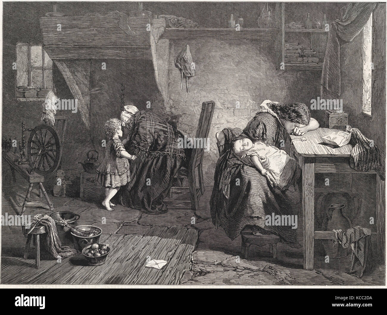 Disegni e stampe, stampa dopo la vittoria, dal Illustrated London News, artista incisore, dopo, Giovanni Faed Foto Stock