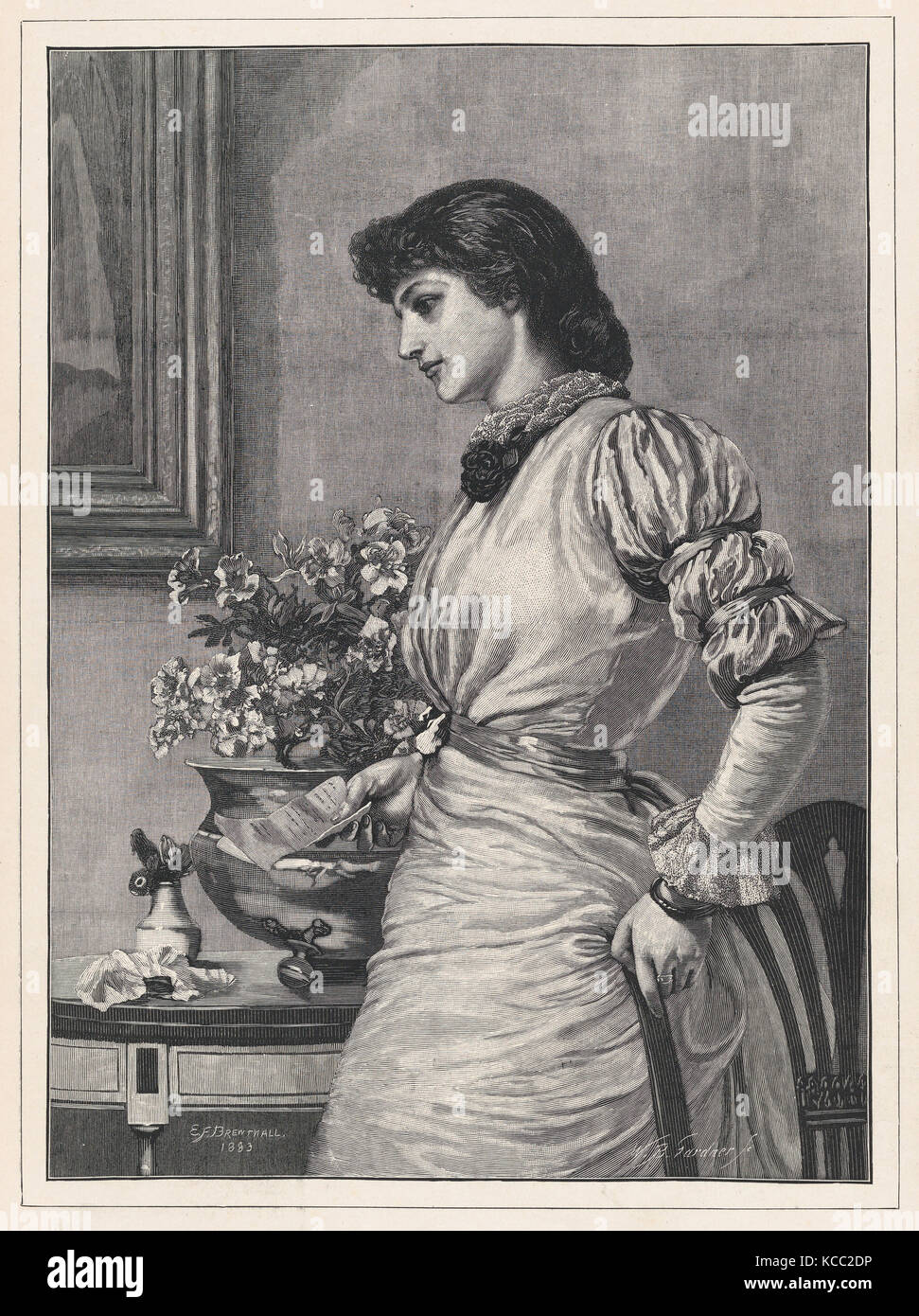 Disegni e stampe, stampa, dubbi, dal Illustrated London News, incisore, artista dopo, William Biscombe Gardner Foto Stock