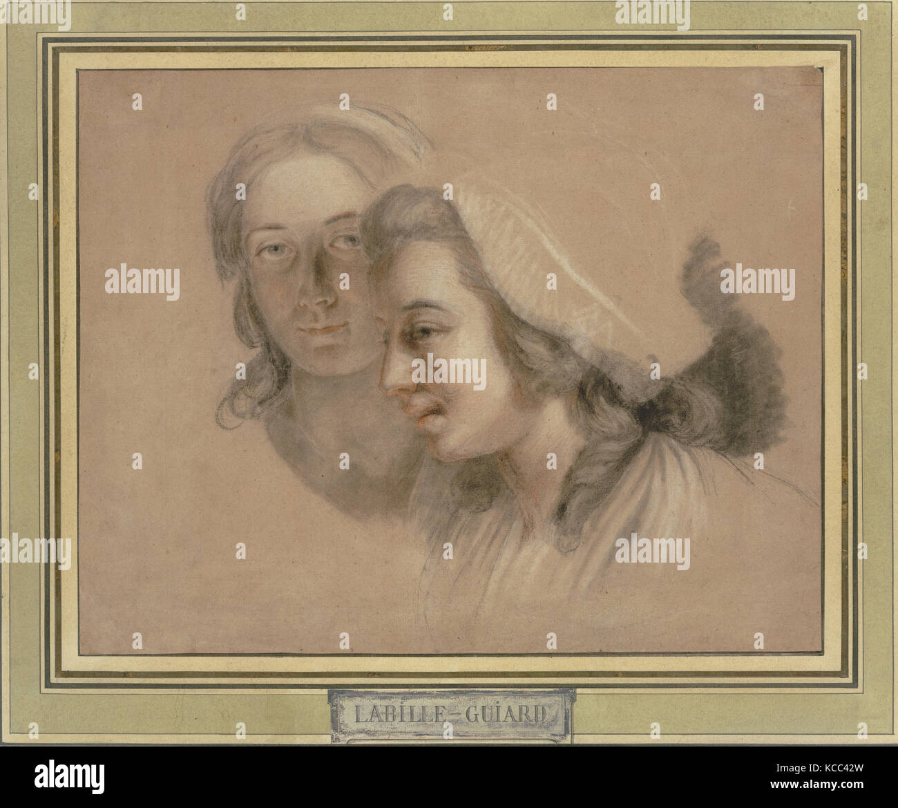 Marie Gabrielle Capet e Marie Marguerite Carreaux de Rosemond, Adélaïde Labille-Guiard, n.d Foto Stock