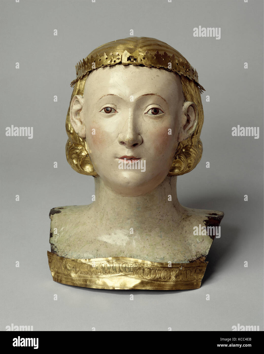 Busto reliquiario di Santa Giuliana, cerchio di Giovanni di Bartolo, ca. 1376 Foto Stock
