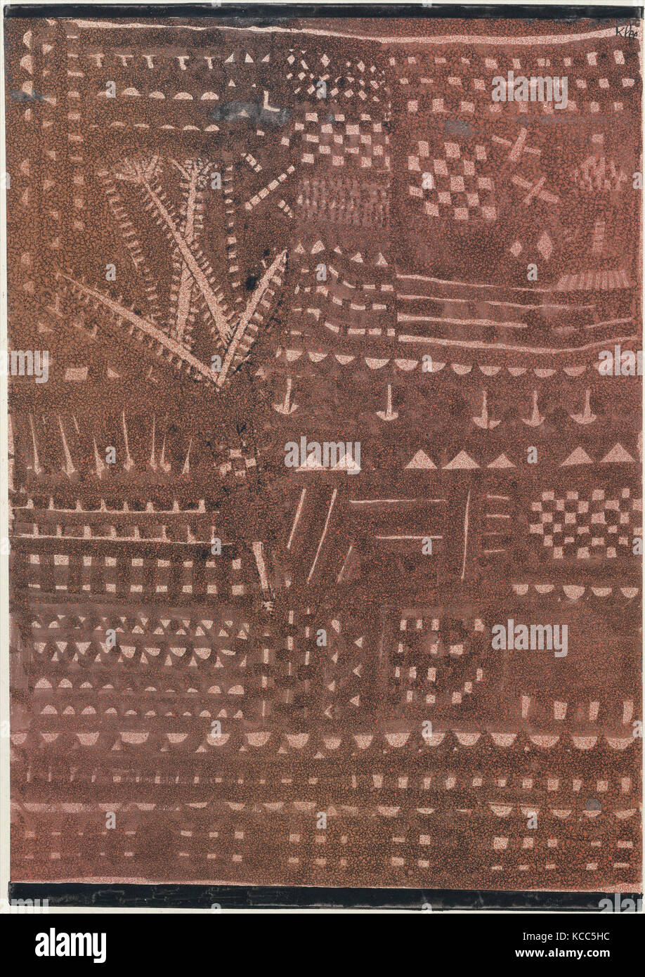 Nel modo di una tappezzeria in pelle, Paul Klee, 1925 Foto Stock