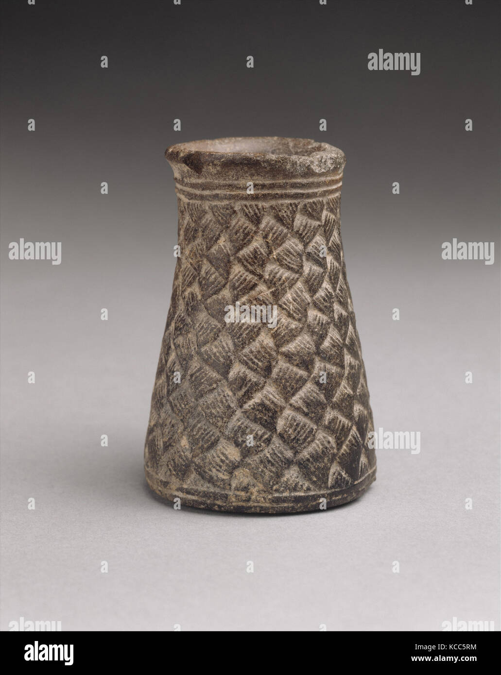 Vaso con cesto-modello di armatura, ca. metà alla fine del III millennio A.C. Foto Stock