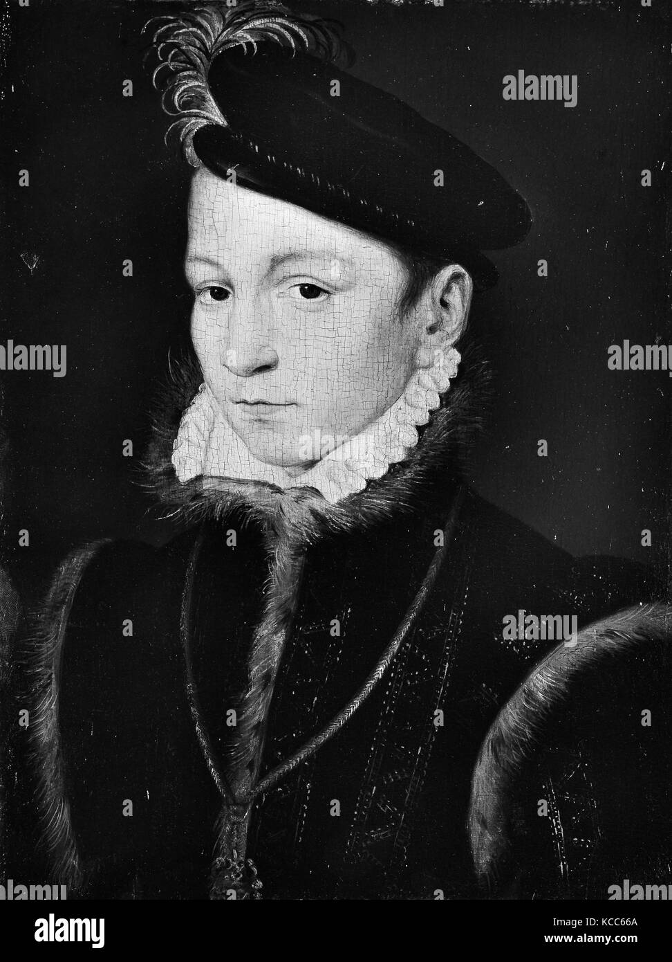 Charles IX (1550-1574), Re di Francia, Stile di François Clouet Foto Stock