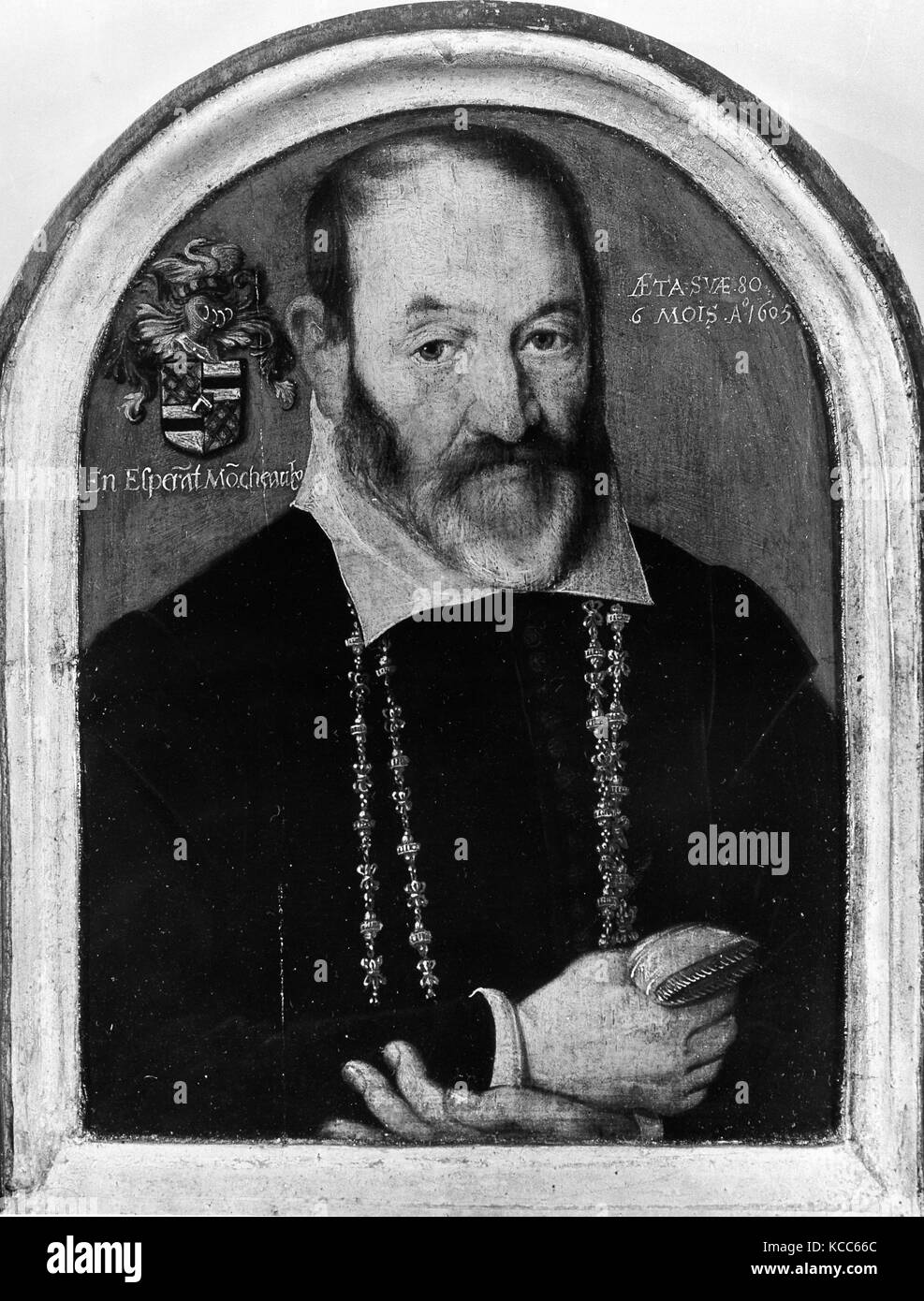 Ritratto di un uomo della famiglia Moncheaux, Nord del pittore francese Foto Stock Ritratto di un uomo della famiglia Moncheaux, Nord del pittore francese Foto Stock
