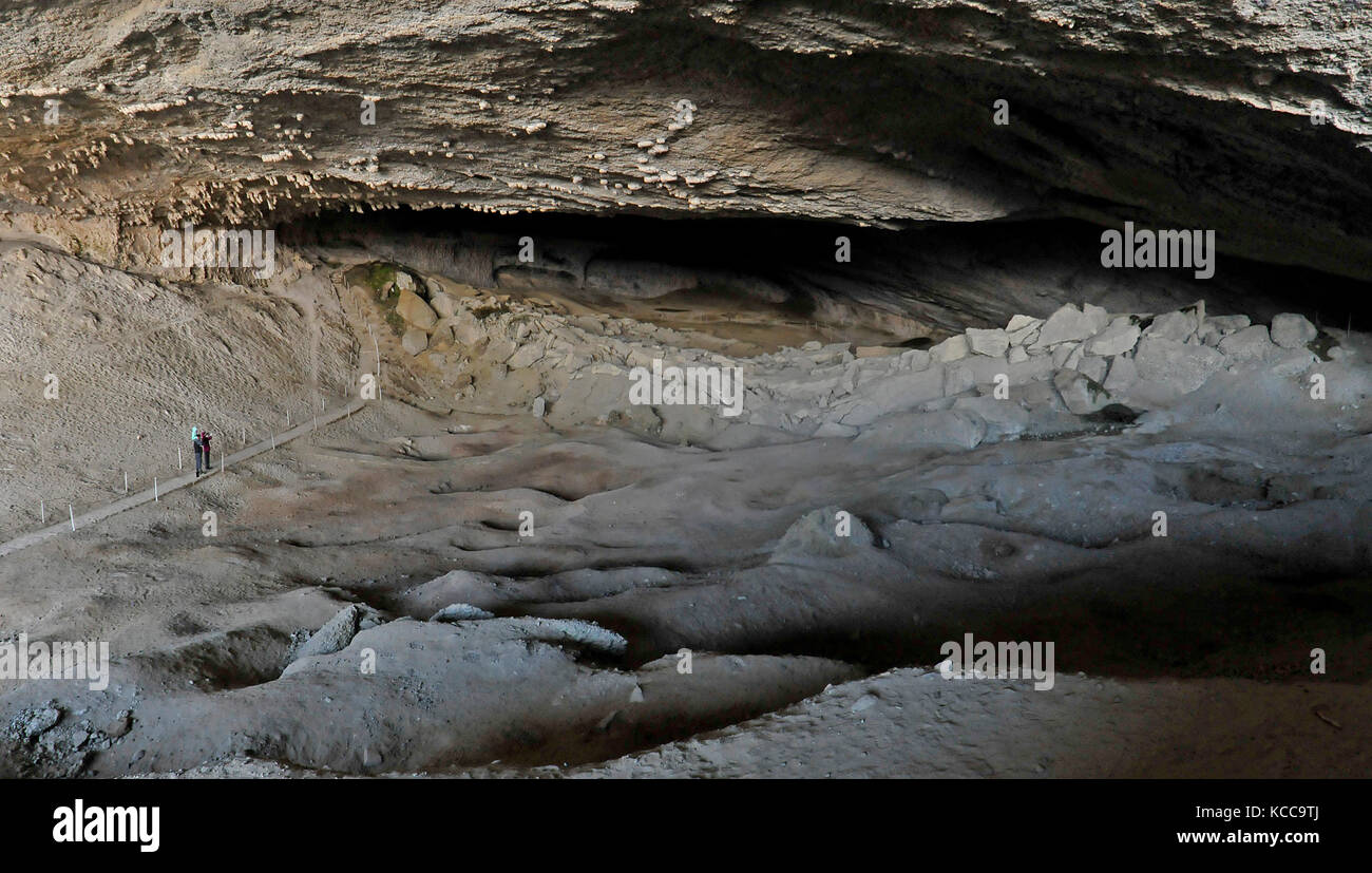 Caverna di Milodon Foto Stock