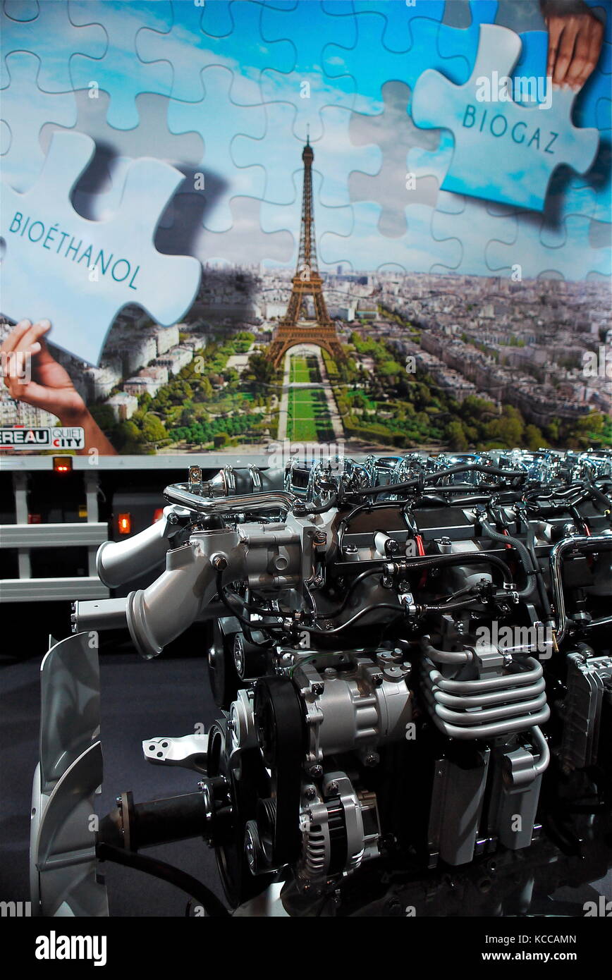 Camion a solutrans fiera internazionale di Lione, Francia Foto Stock