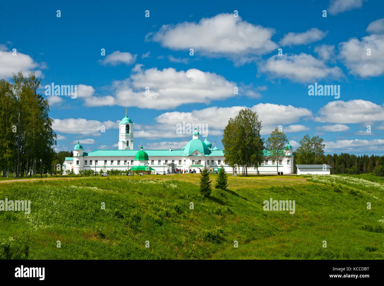 Chiesa russo-ortodossa Alexander-svirsky monastero nella regione di Leningrado, Russia Foto Stock