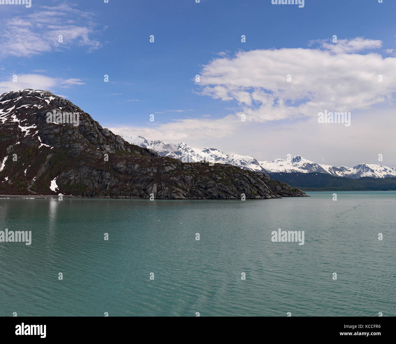 College fjord vista dalla nave da crociera Foto Stock