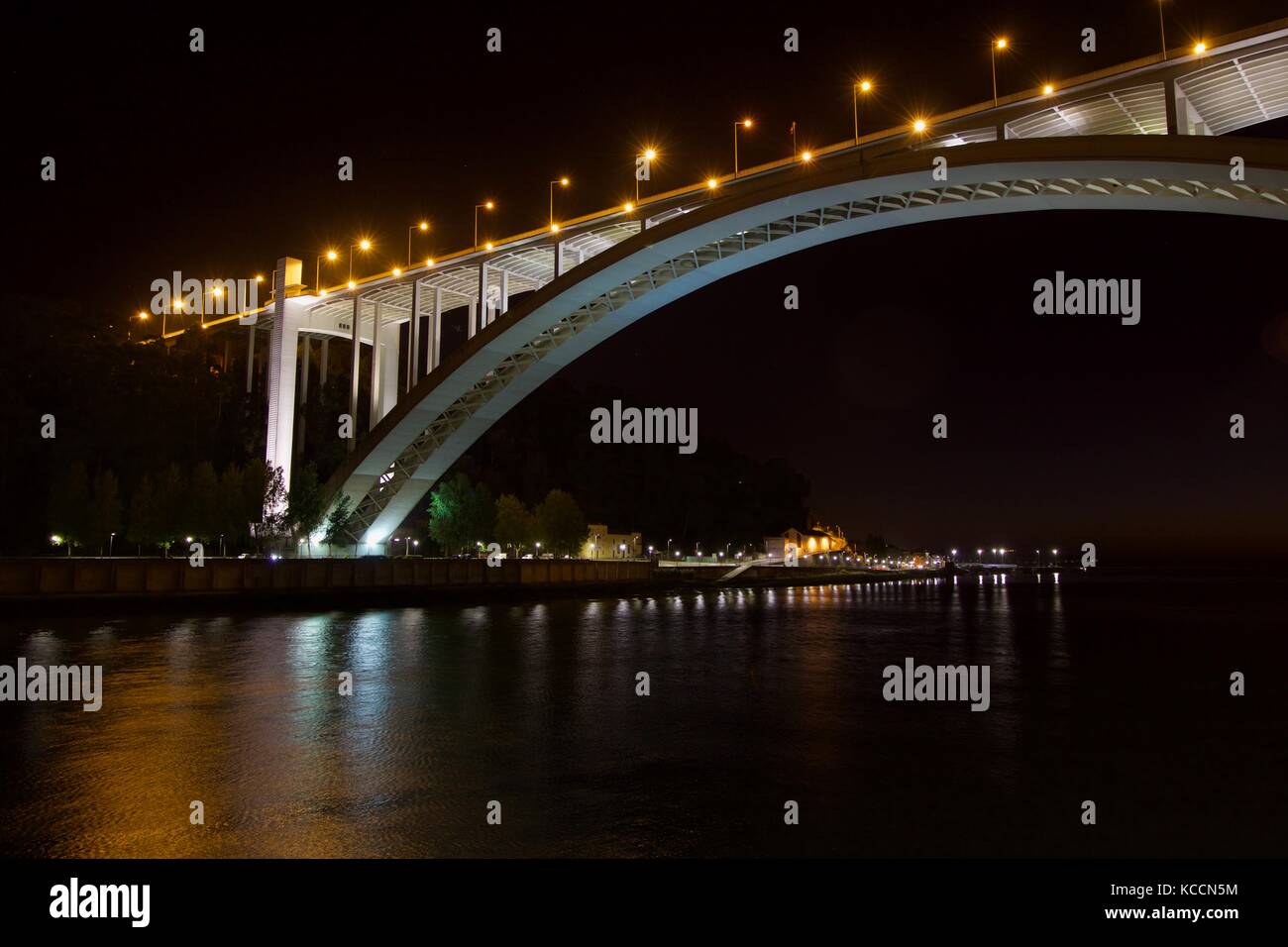 Porto, Vila Nova de Gaia, Rio Douro e Pontes Foto Stock