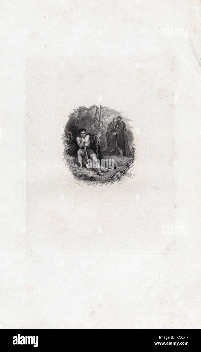 Disegni e Stampe, Stampa, Timon (Shakespeare, Timon di Atene, atto 4, Scena 3 Foto Stock