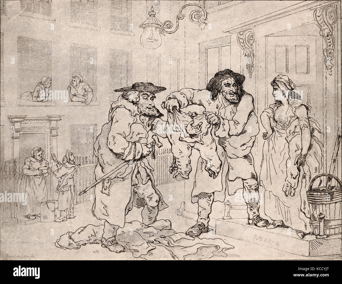 Traffico, Thomas Rowlandson, britannico, Londra 1757-1827 Londra), 1791 Foto Stock