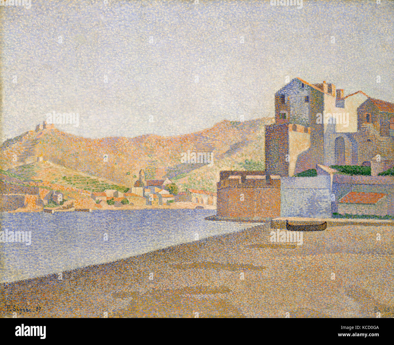 La spiaggia cittadina, Collioure, Opus 165 (Collioure. La Plage de la ville. Opus 165), Paul Signac, 1887 Foto Stock