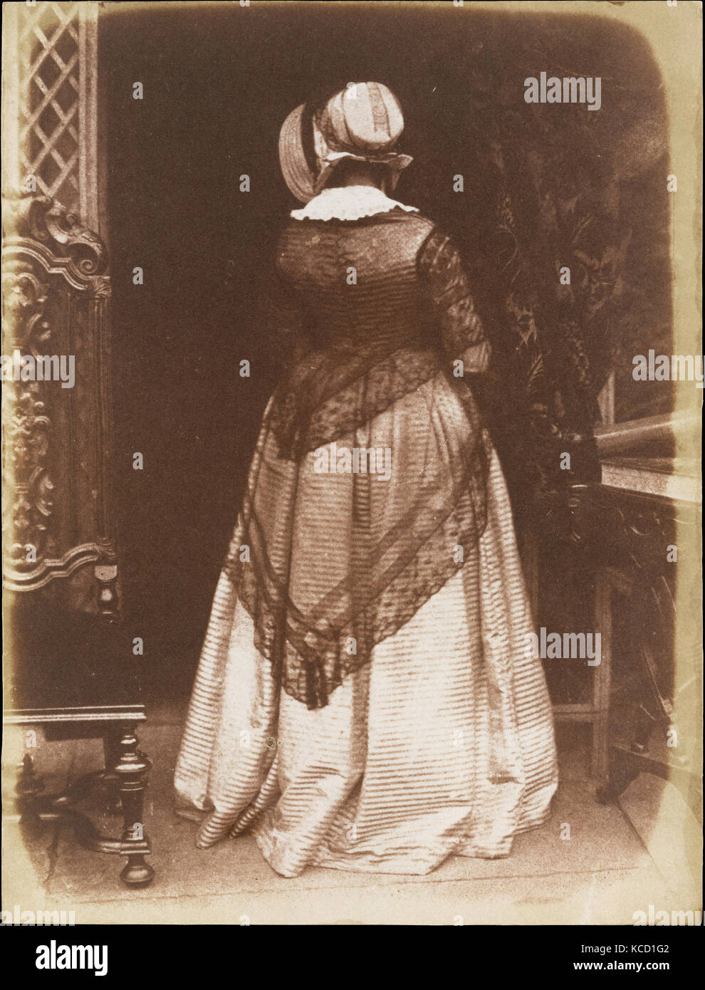 Signora Ruthven, ca. 1845, salate della carta da stampa Carta in negativo, 19,9 x 15 cm (7 13/16 x 5 7/8 in.), Fotografie, David Ottavio Foto Stock