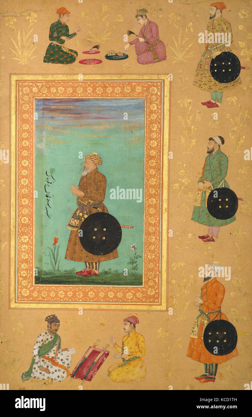 Ritratto di Islam Khan Mashhadi, Payag, xvii secolo Foto Stock