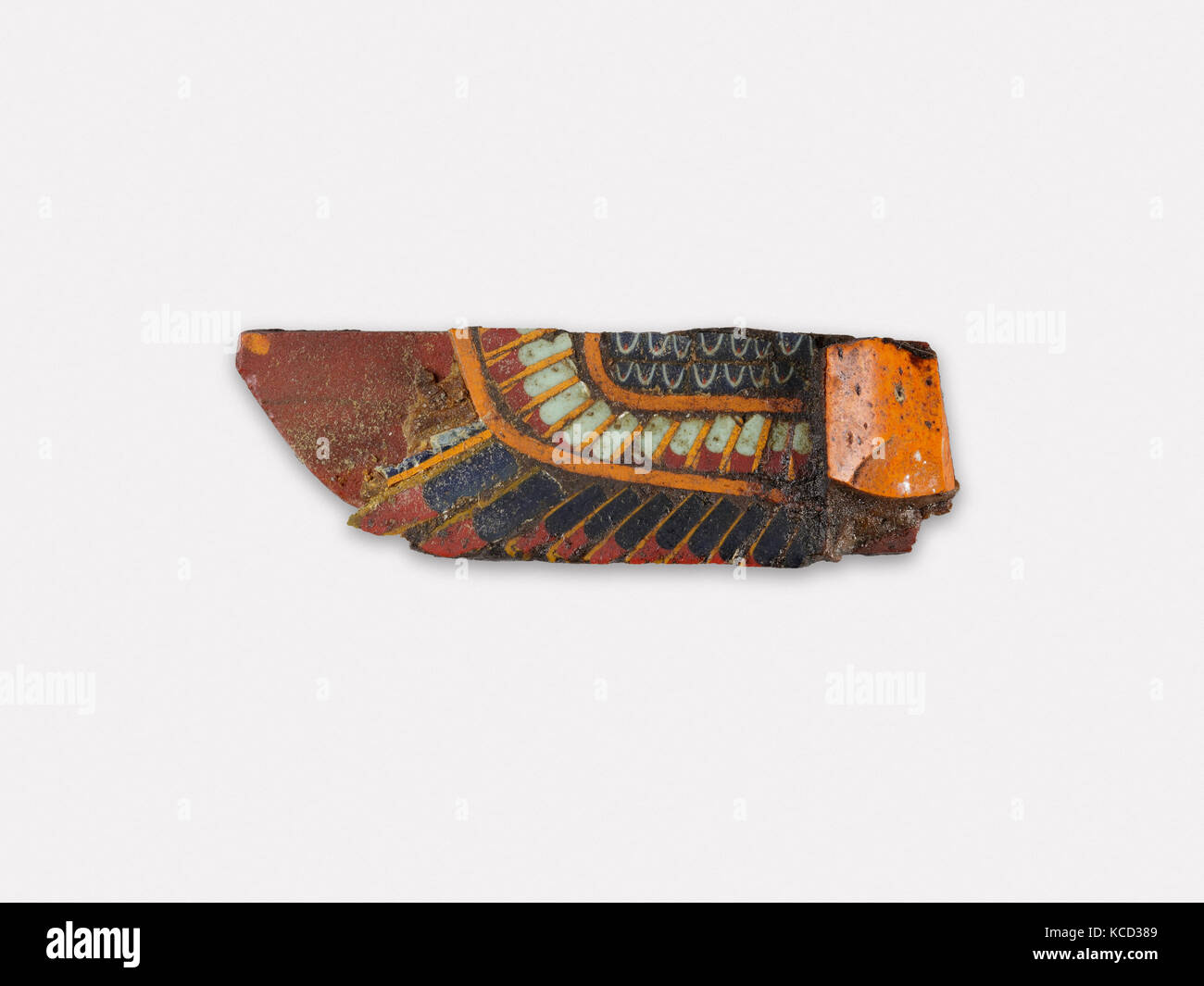 Intarsio, ala da un sole alato o Falcon, 200 BC-100 DC Foto Stock