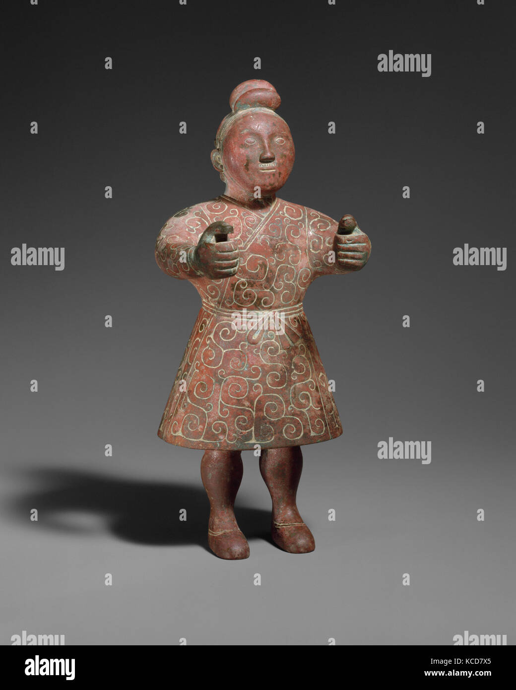 戰國 青銅馭手, la figura di un condottiero, 4th-III secolo A.C. Foto Stock