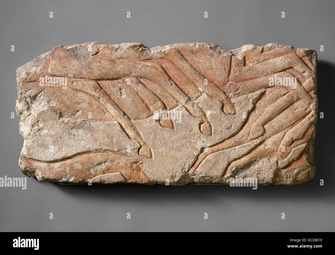 Cavalli al galoppo, Nuovo Regno, periodo di Amarna, Dynasty 18, ca. 1353-1336 A.C. dall'Egitto; probabilmente a partire dal Medio Egitto, Hermopolis Foto Stock