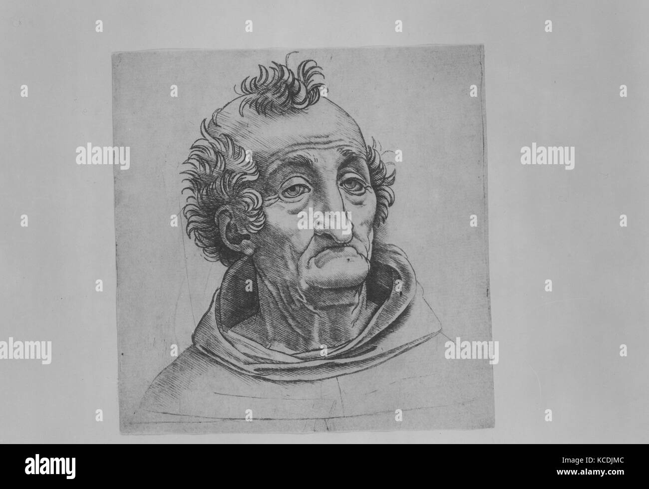 Testa di un uomo vecchio, Giovanni Antonio da Brescia, ca. 1490-1525 Foto Stock