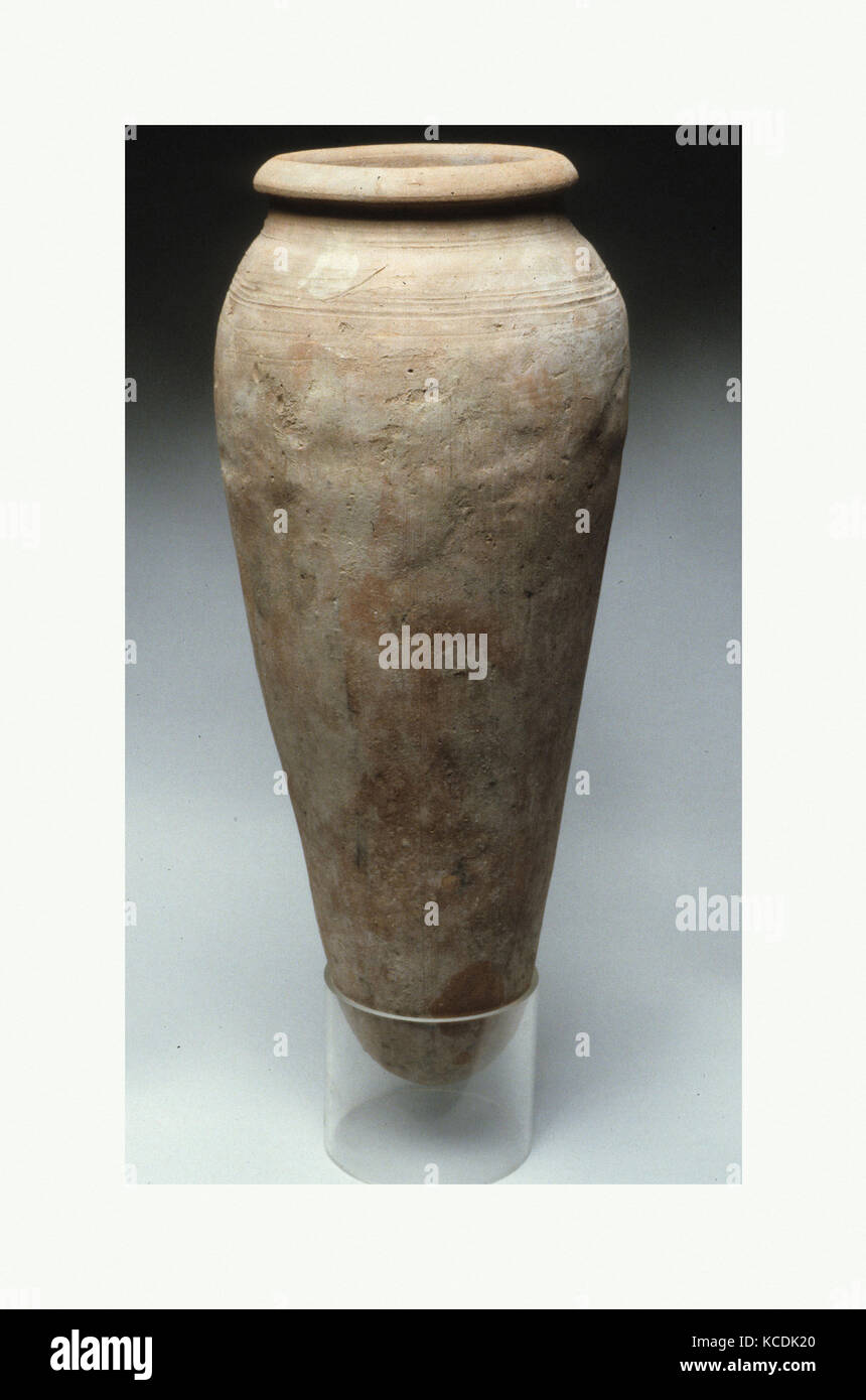 Grande Fine Ware storage jar, Predynastic, Naqada III, ca. 3300-3100 A.C., dall'Egitto, Sud Alto Egitto, Hierakonpolis Foto Stock