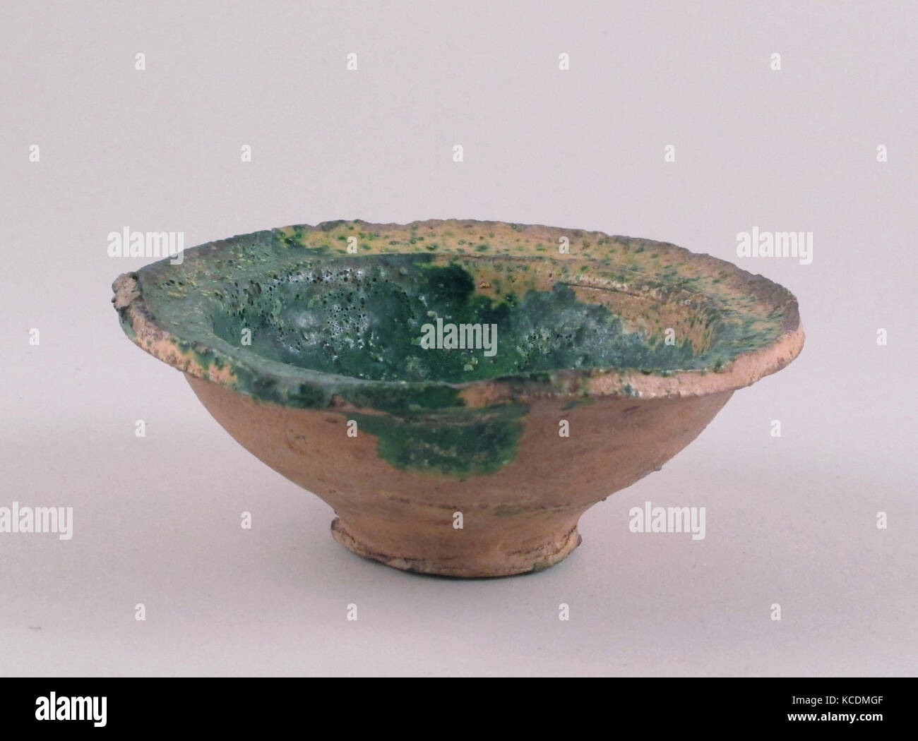 Piattino, romana, terracotta, diametro 9,37 cm., Vasi Foto Stock