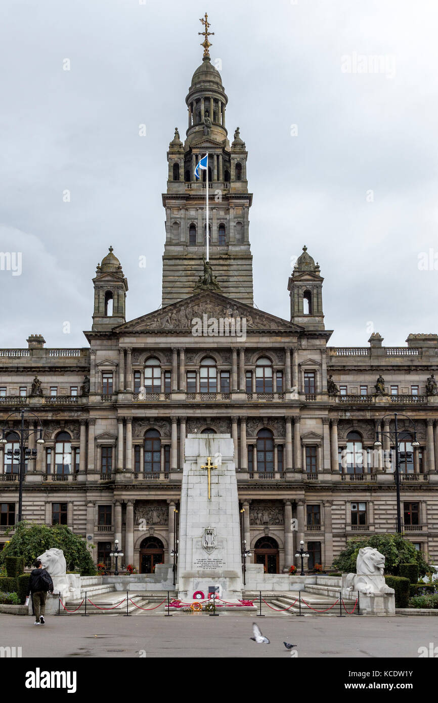 George Square, Glasgow, regione di Strathclyde, Scozia, Regno Unito Foto Stock