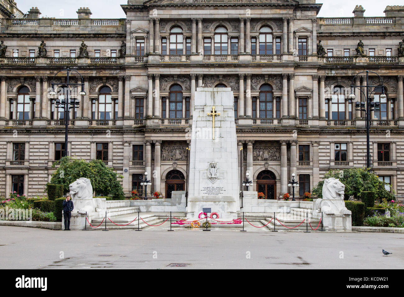 George Square, Glasgow, regione di Strathclyde, Scozia, Regno Unito Foto Stock