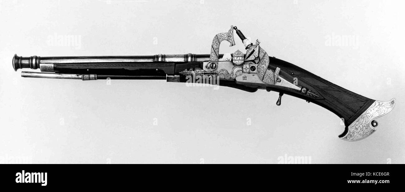 Snaphance Flintlock Pistol realizzato per Guglielmo duca di Kurland, datata 1615 Foto Stock