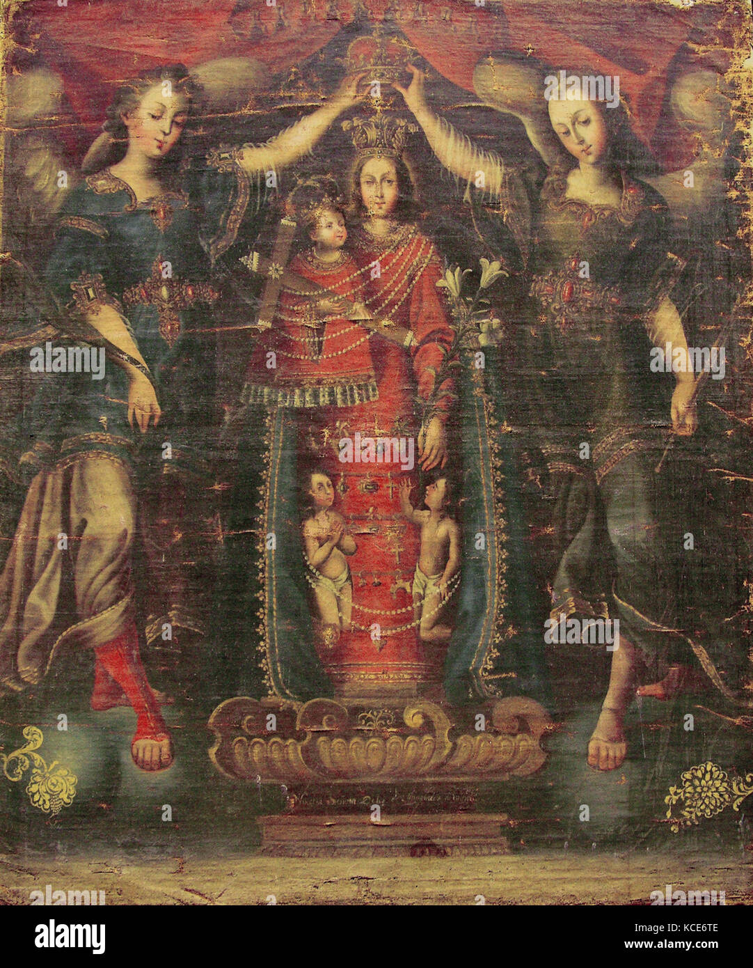 Nuestra Señora de los Desamparados (Madonna del Forsaken), pittore spagnolo del XVIII secolo Foto Stock