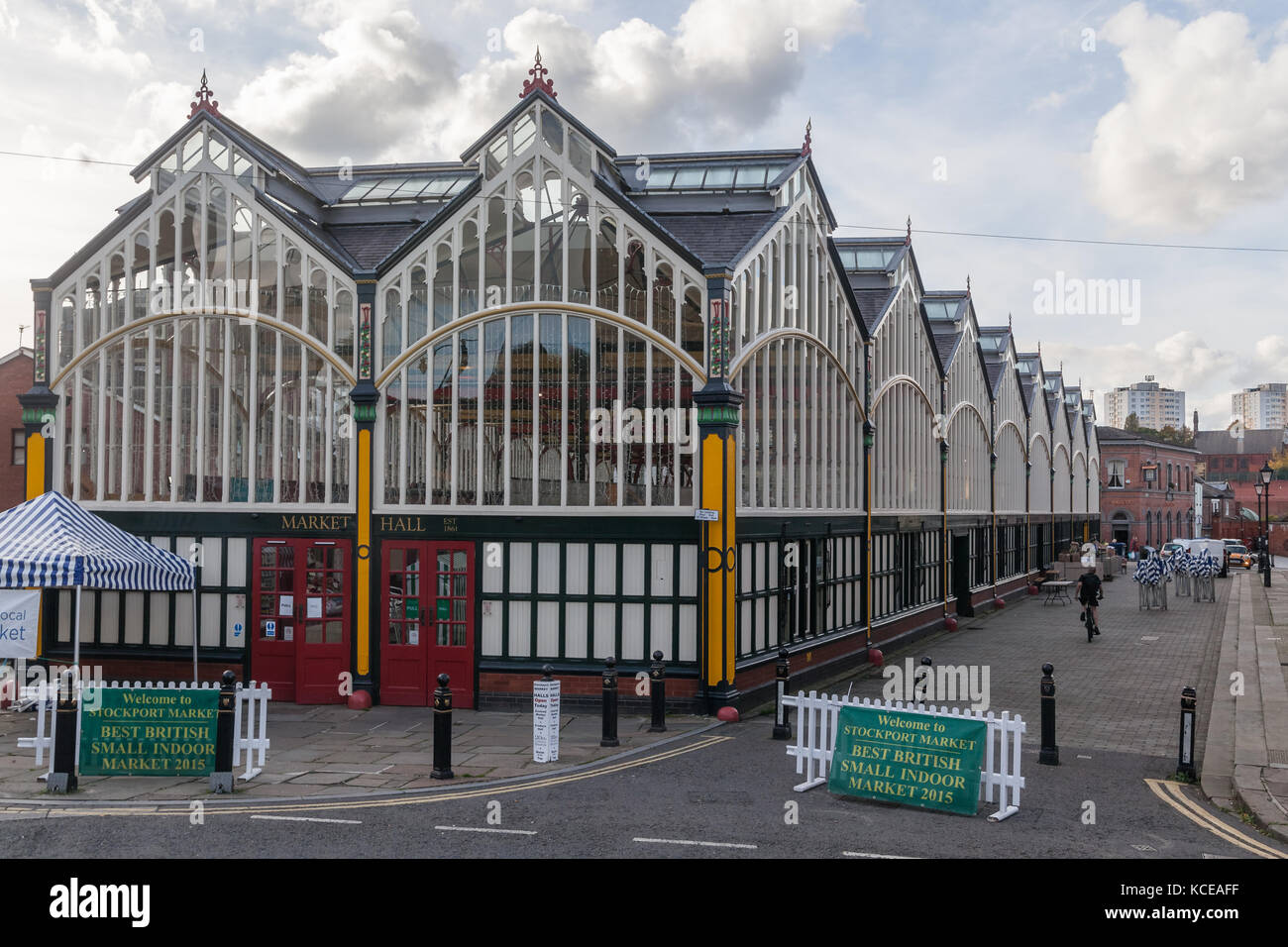 Mercato di stockport hall Foto Stock