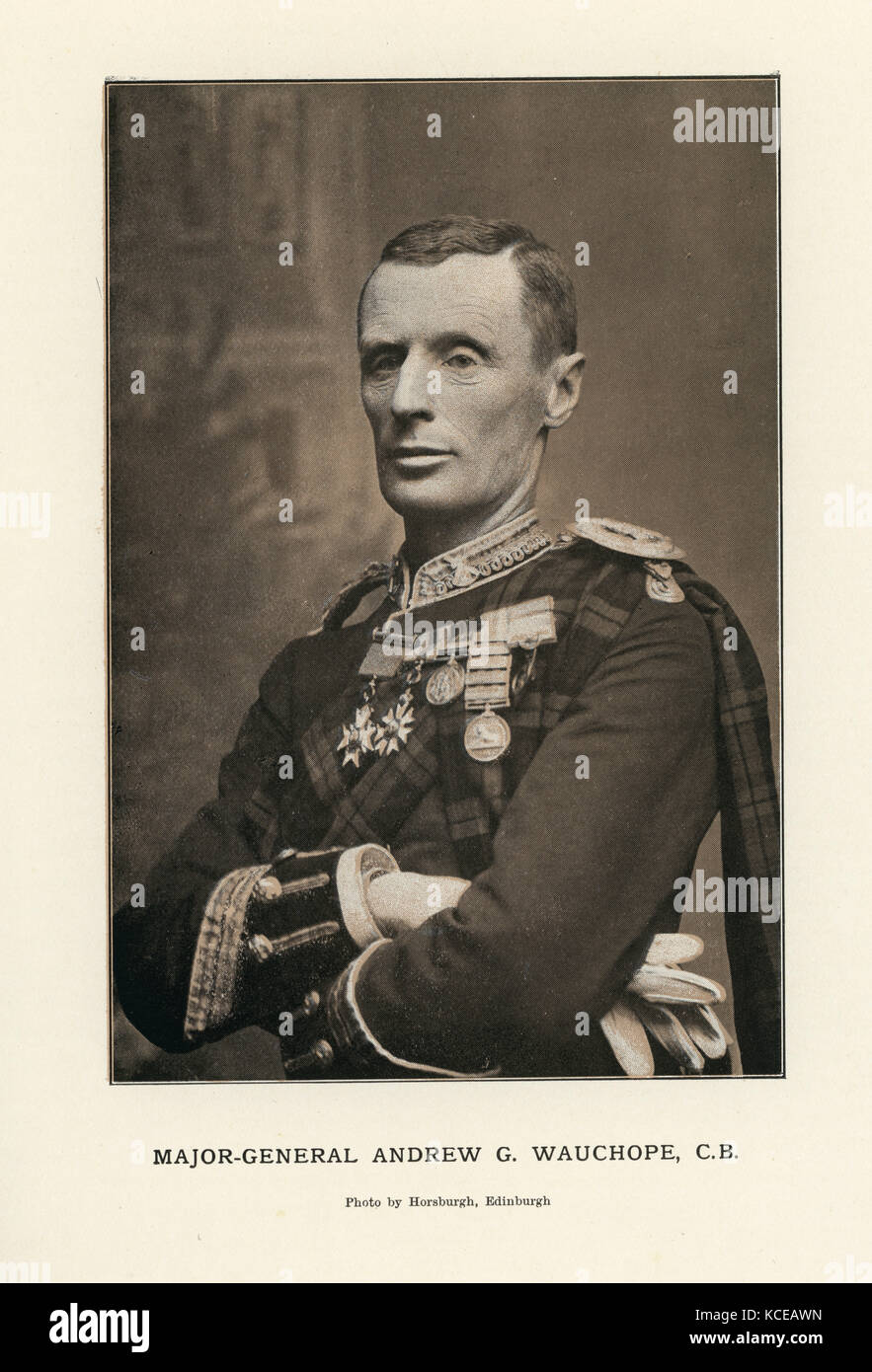 Il maggiore Generale Andrew Gilbert Wauchope un ufficiale dell'esercito britannico, uccise comandando una brigata nella battaglia di Magersfontein nella guerra sudafricana. Foto Stock